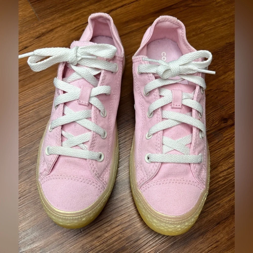 Converse CTAS Ox Cherry Blossom Pink Low Top Canvas Sneakers Girls Size 4 New